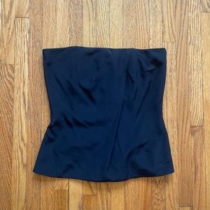 Gucci 2010 Black Silk Crop Bustier